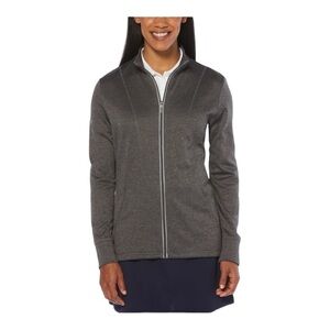 Callaway Womens Full Zip Thermal Mock Pullover industrial green (A1)